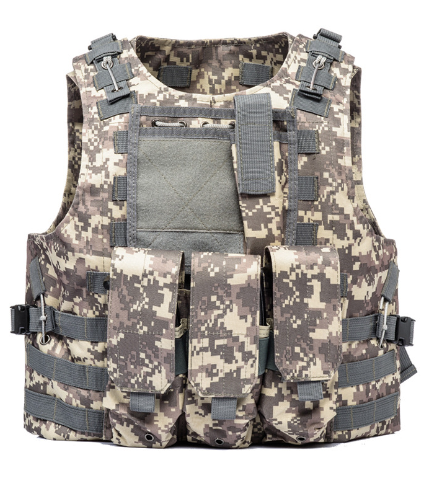 Heavy Duty Plate Carrier Adjustable Lightweight Oxford Protective Tactical Vest with Molle System