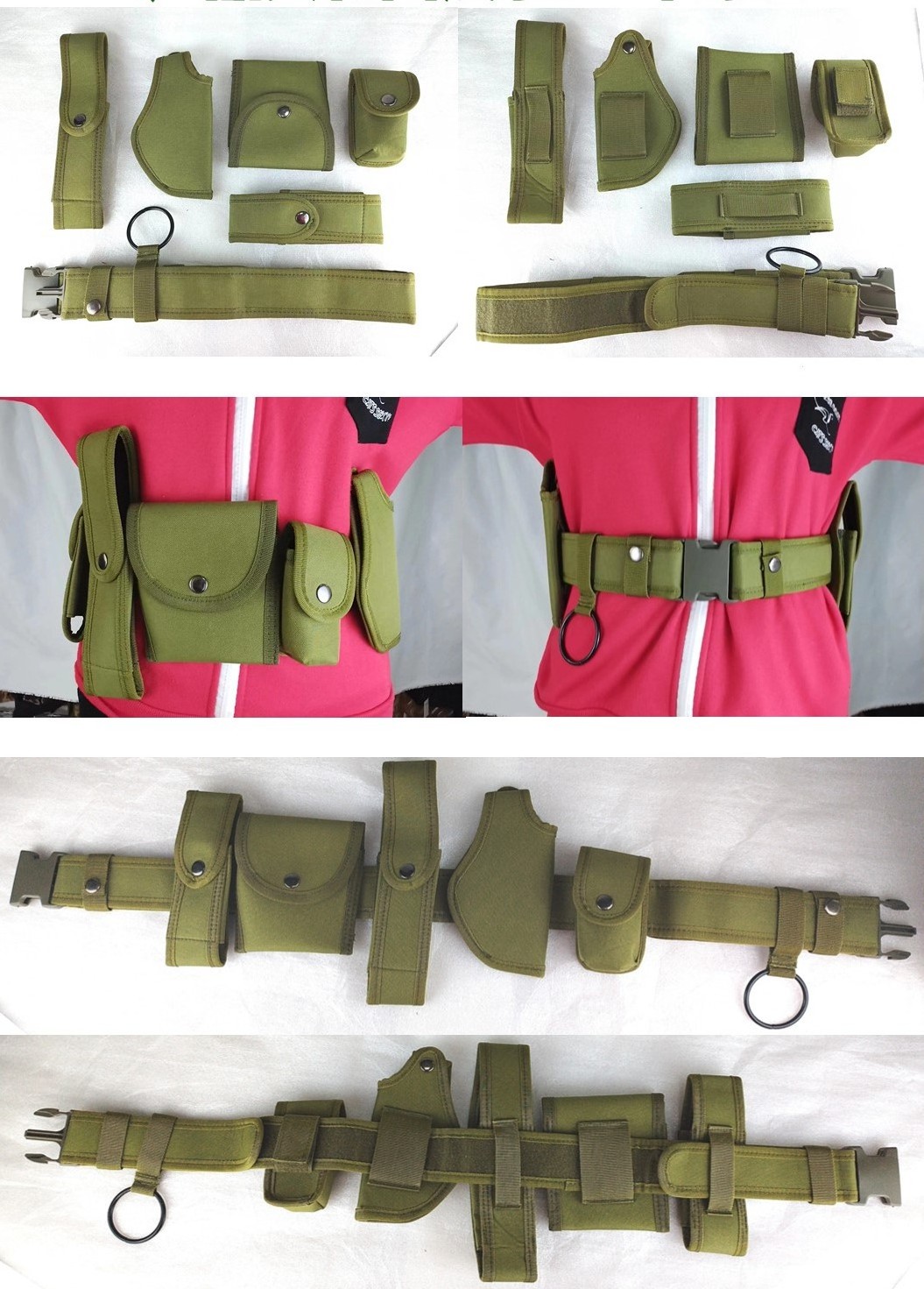 High Quality Nylon Tactical Gear Waist Belt Nylon Webbing Heavy Duty 6 in 1 Belts