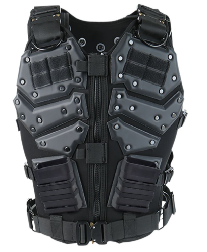 Adjustable Protective Equipment Weight Molle Combat Gilet Noir Harness Plate Carrier Tactical Vest