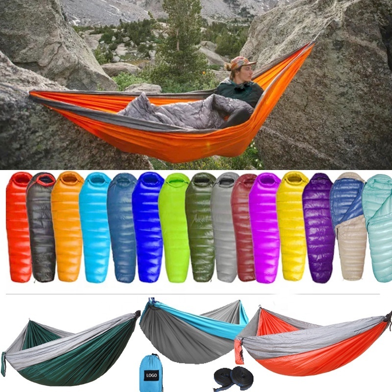 LIPEAN Outdoor Camping Package Hammock with Sleeping Bag with Ultralight Backpacking