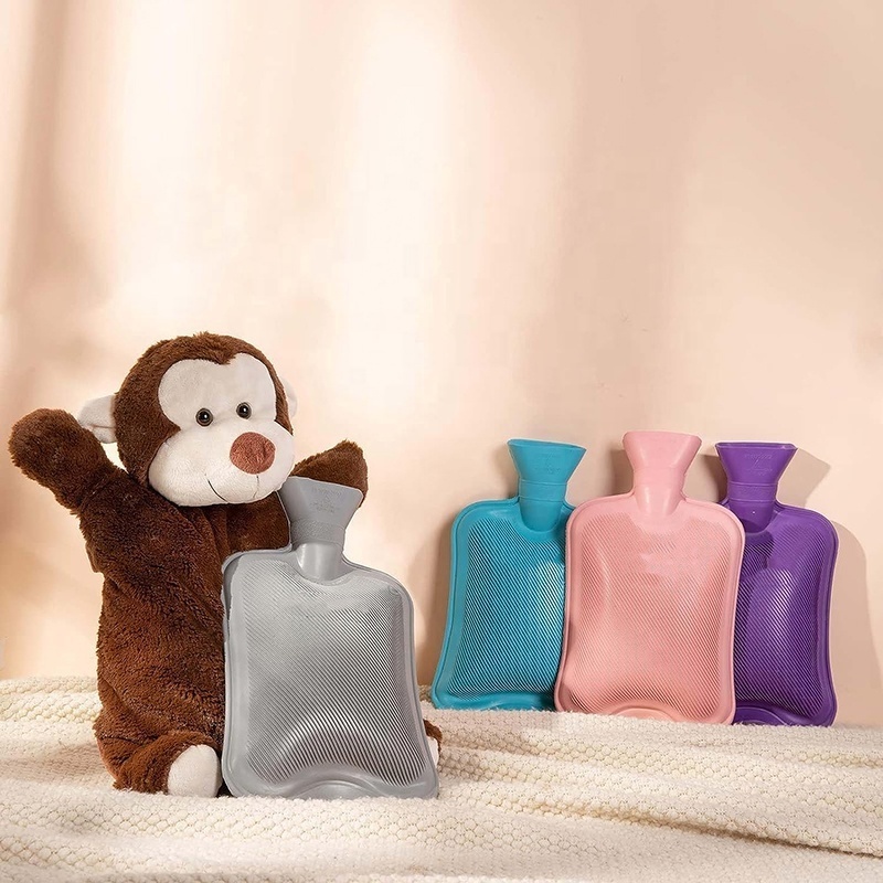 Hot Water Bag Customized Silicone Reusable Rubber Hot Water Bottle for Neck, Shoulder Pain and Hand Feet Warmer