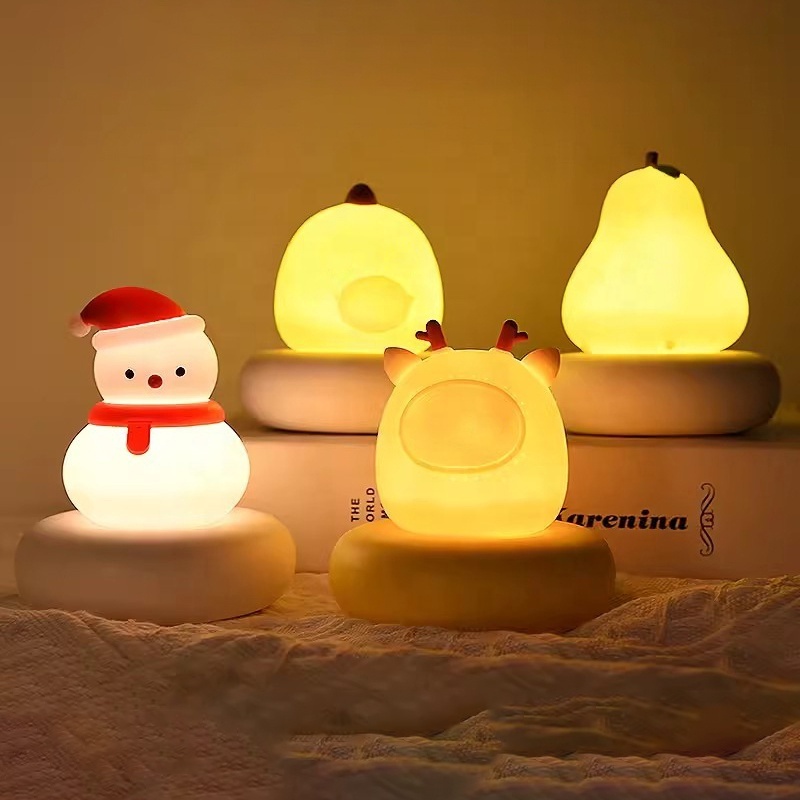 Eco-friendly Cute Lamp BPA Free Silicone Cute Cartoon Customized Baby Room Decoration Night Light