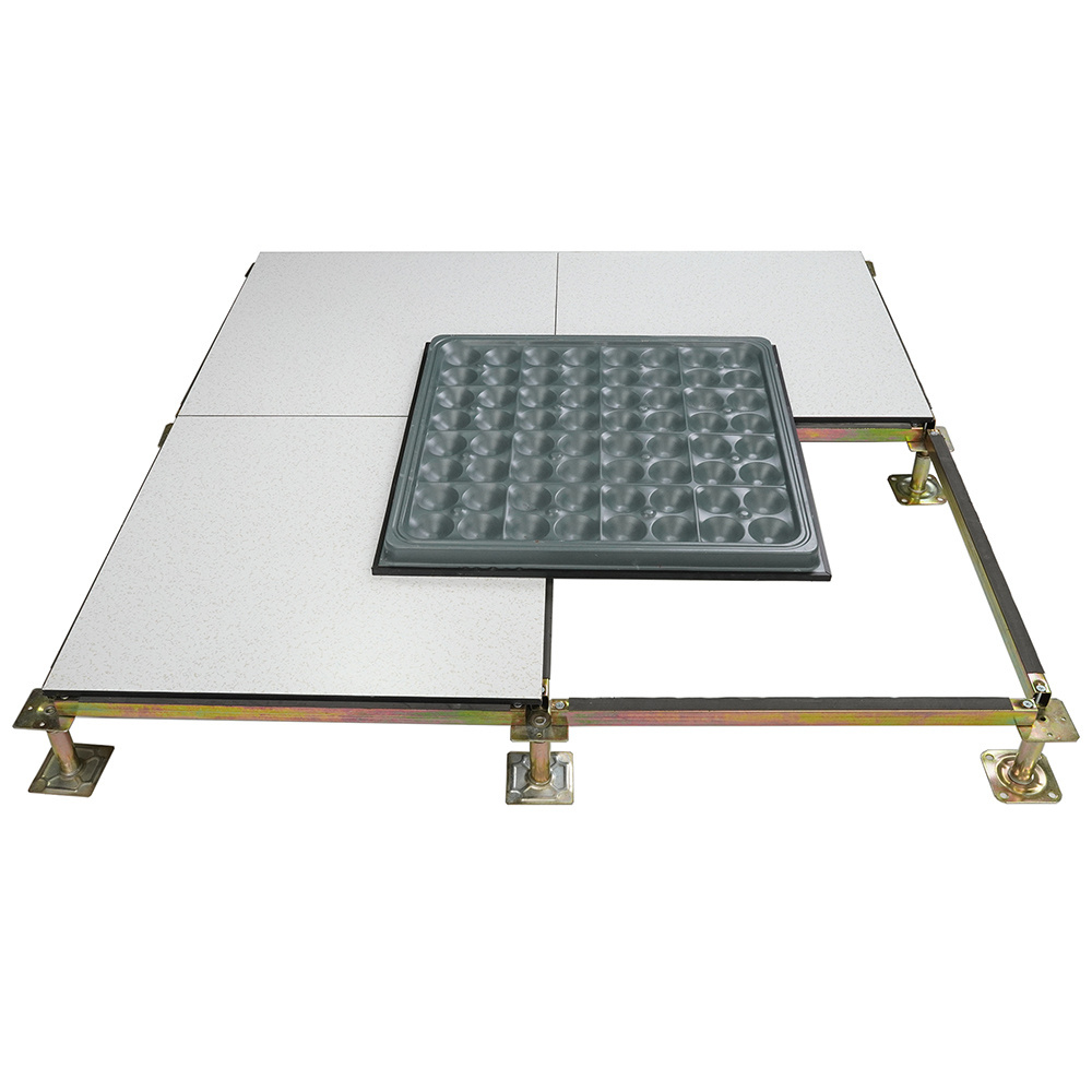 finish HPL anti static raised flooring usage  data center 600*600*32mm support customization surface anti-static floor