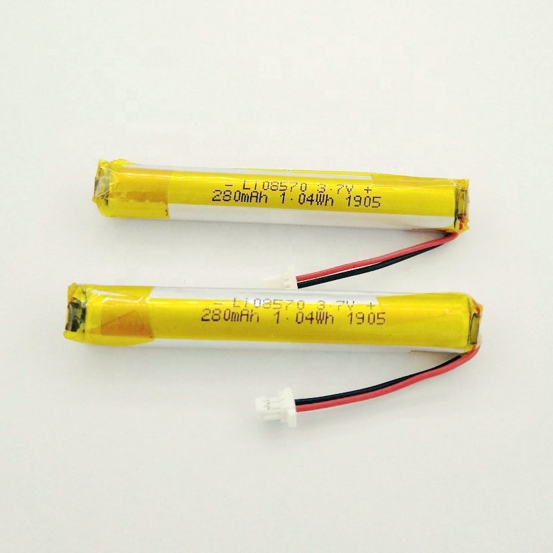 Rechargeable li-ion 3.7v 10c lipo battery 280mah 300mah 08570 08600 electronic pen batteries