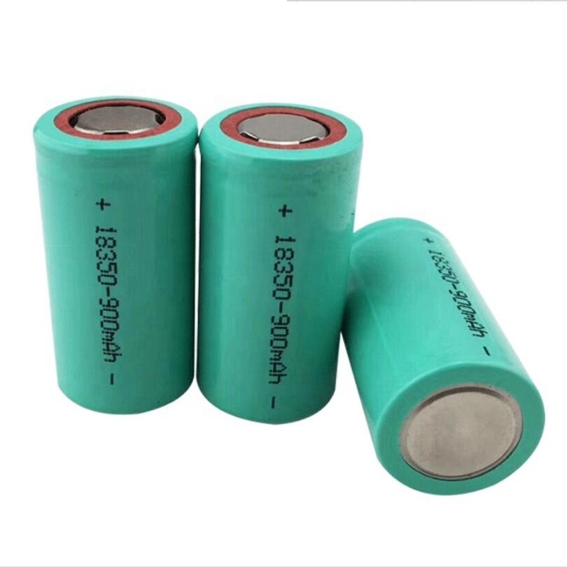 Cylinder lithium ion rechargeable batteries 1100mah 10c 5c flashlight li ion icr18350 18350 battery cell 3.7v 900mah 800mah