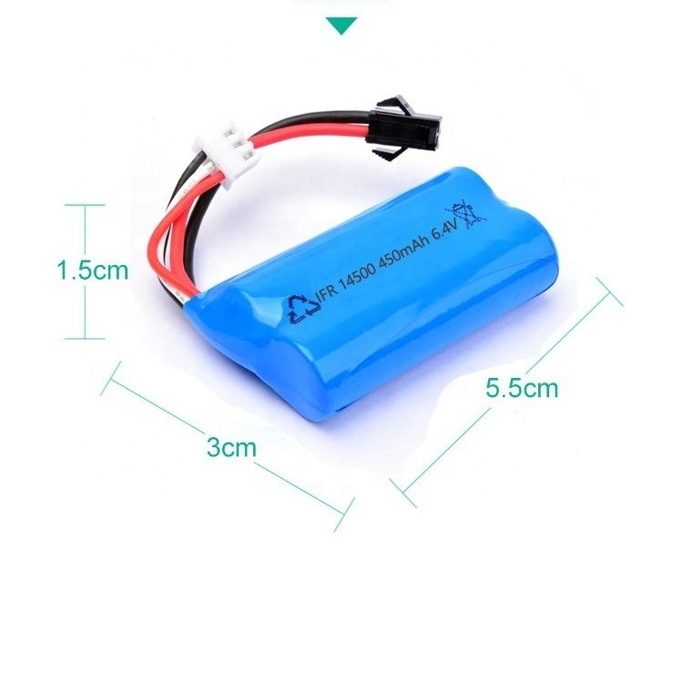 6.4 volt 2S LFP 18650 32700 32800 26650 26700 26500 6.4v 1400mah 2800mah lifepo4 battery pack for solar light