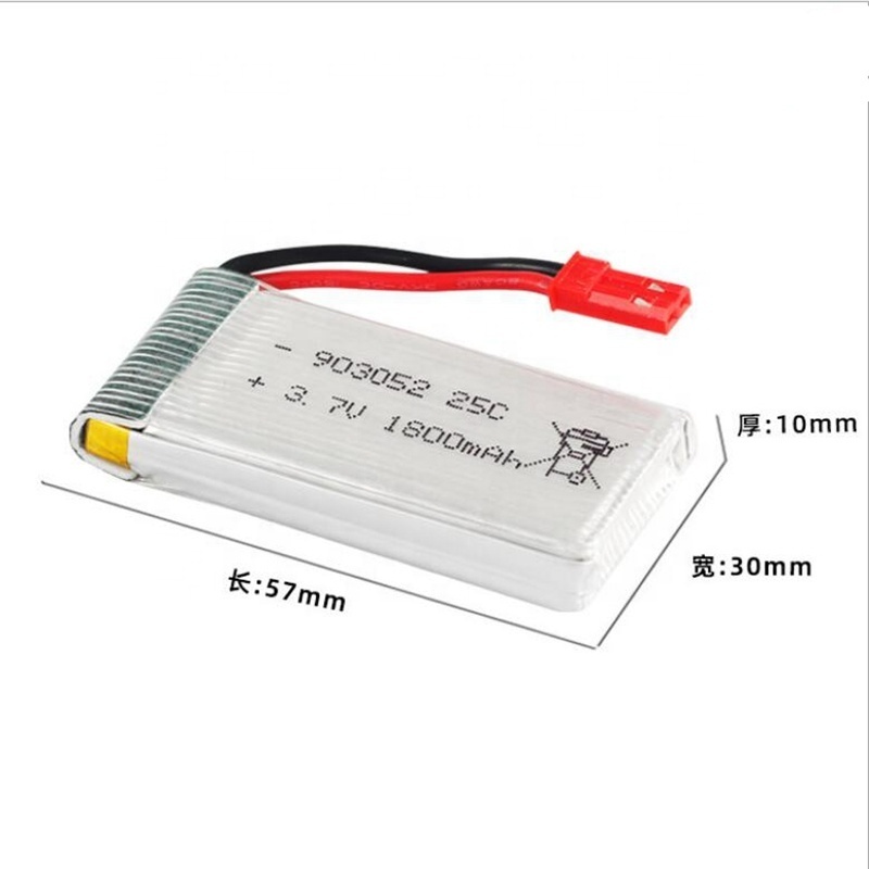 3.7 volt lipo battery 1800ma 903052 drone battery 3.7v 1800mah 25c for drone KY601S SYMA X5SW X5 M18 H5P