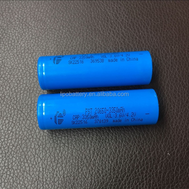 li ion batteries rechargeable 3.7v li-ion 20650 battery 3350mah for electric bike