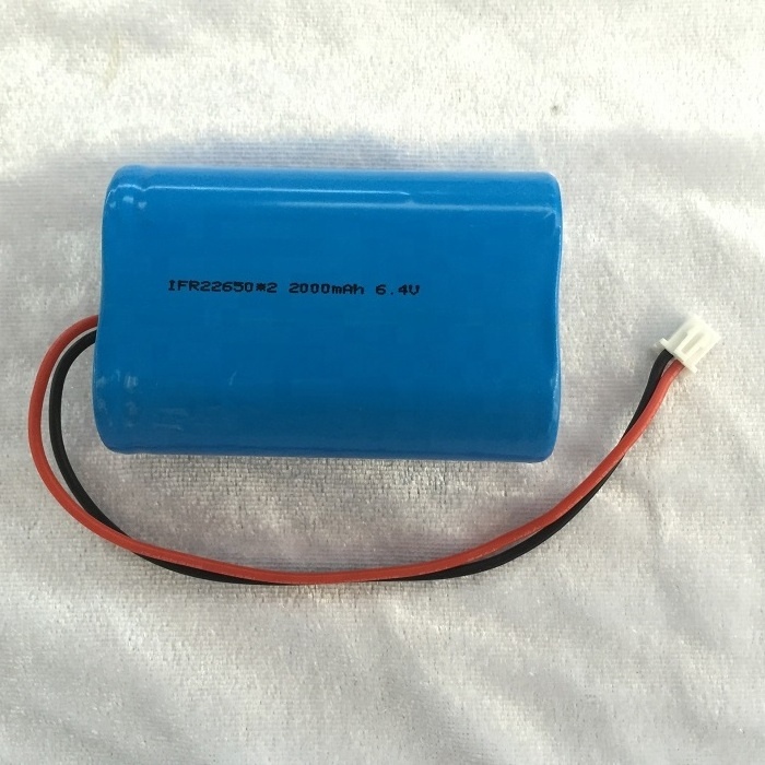 6.4 volt 2S LFP 18650 32700 32800 26650 26700 26500 6.4v 1400mah 2800mah lifepo4 battery pack for solar light