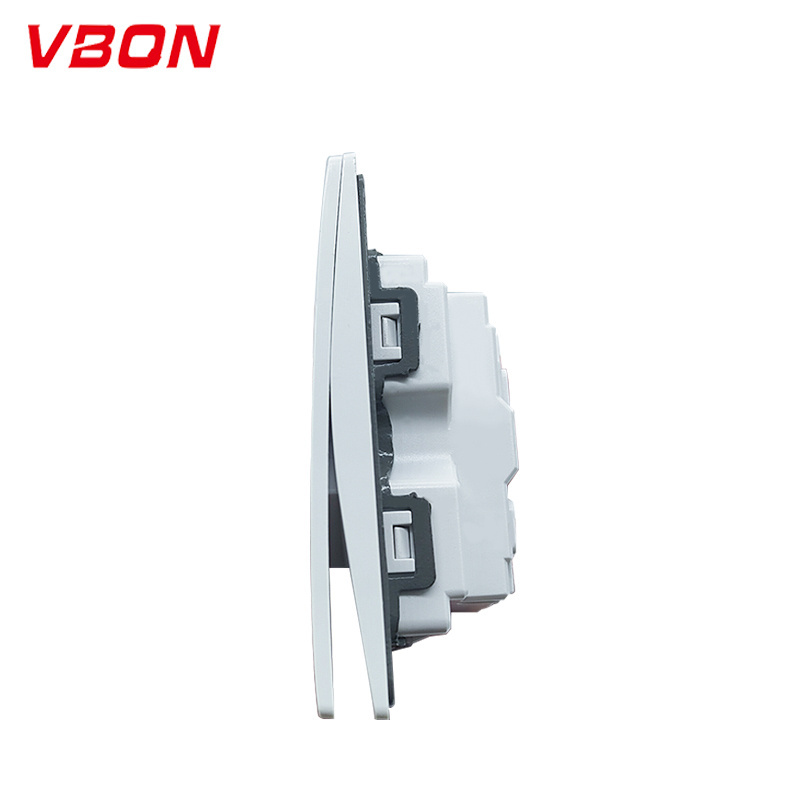 European Standard Wall Switch And Socket Russia Home Application 2 Gang 1 Way Wall Switch 10a Light Switch