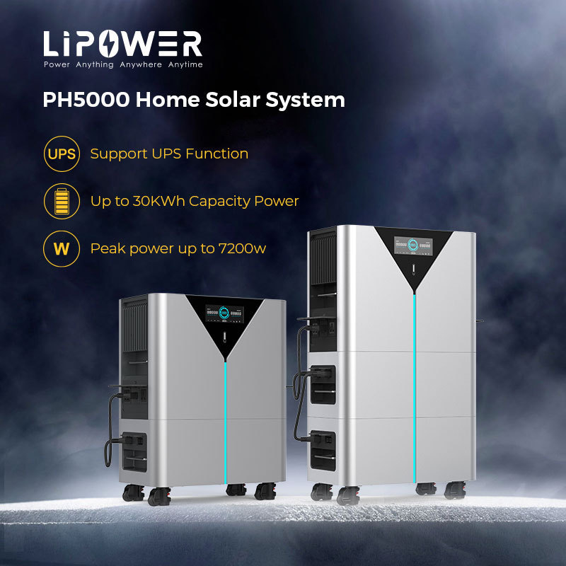 LIPOWER 48V 5Kwh lifepo4 Lithium Battery 100Ah Akku Solar UPS Backup Generator Energy System Home