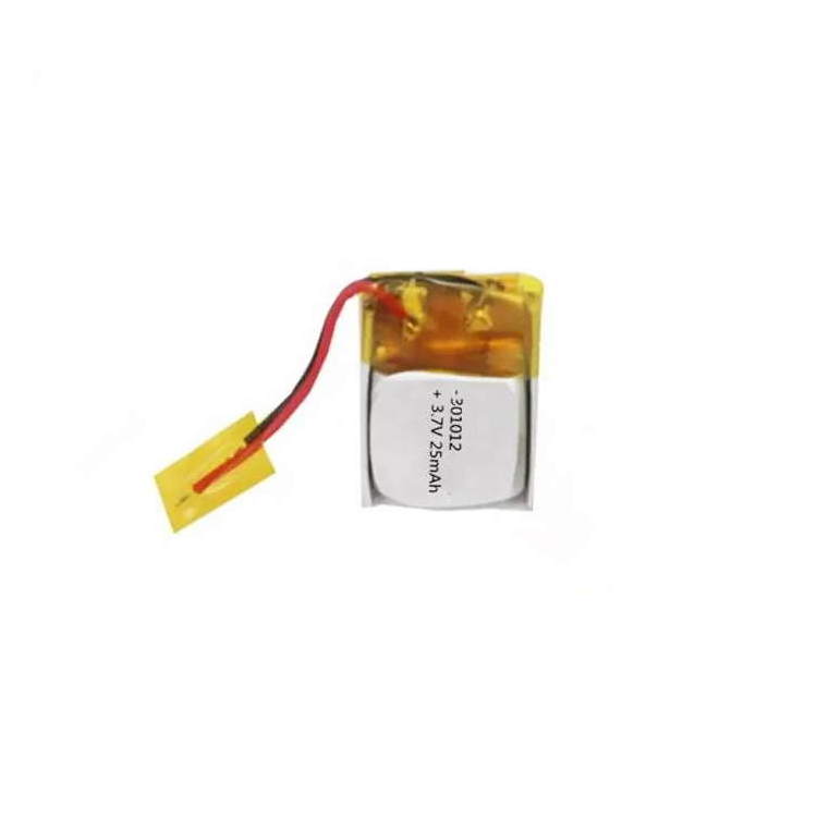 lipo battery cell 301012  ultra small 3.7v 25mah lithium polymer battery for  wireless earphones