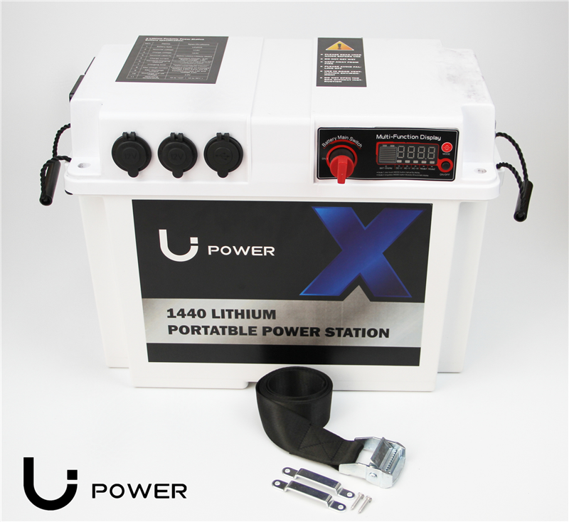 Lipower Trolling Motor Smart camping Battery Box Power Center with USB and DC Ports