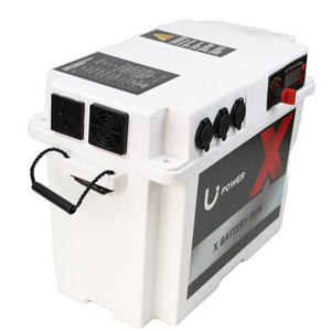 12v automotive 18650 holder ip65 abs inverter and battery boxes with USB DC AC ports marine