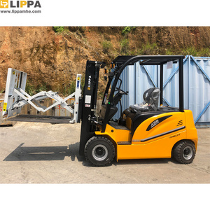 forklift with CASCADE attachment slip sheets food and beverage construction electric forklift 2.5t with push pulls attachment