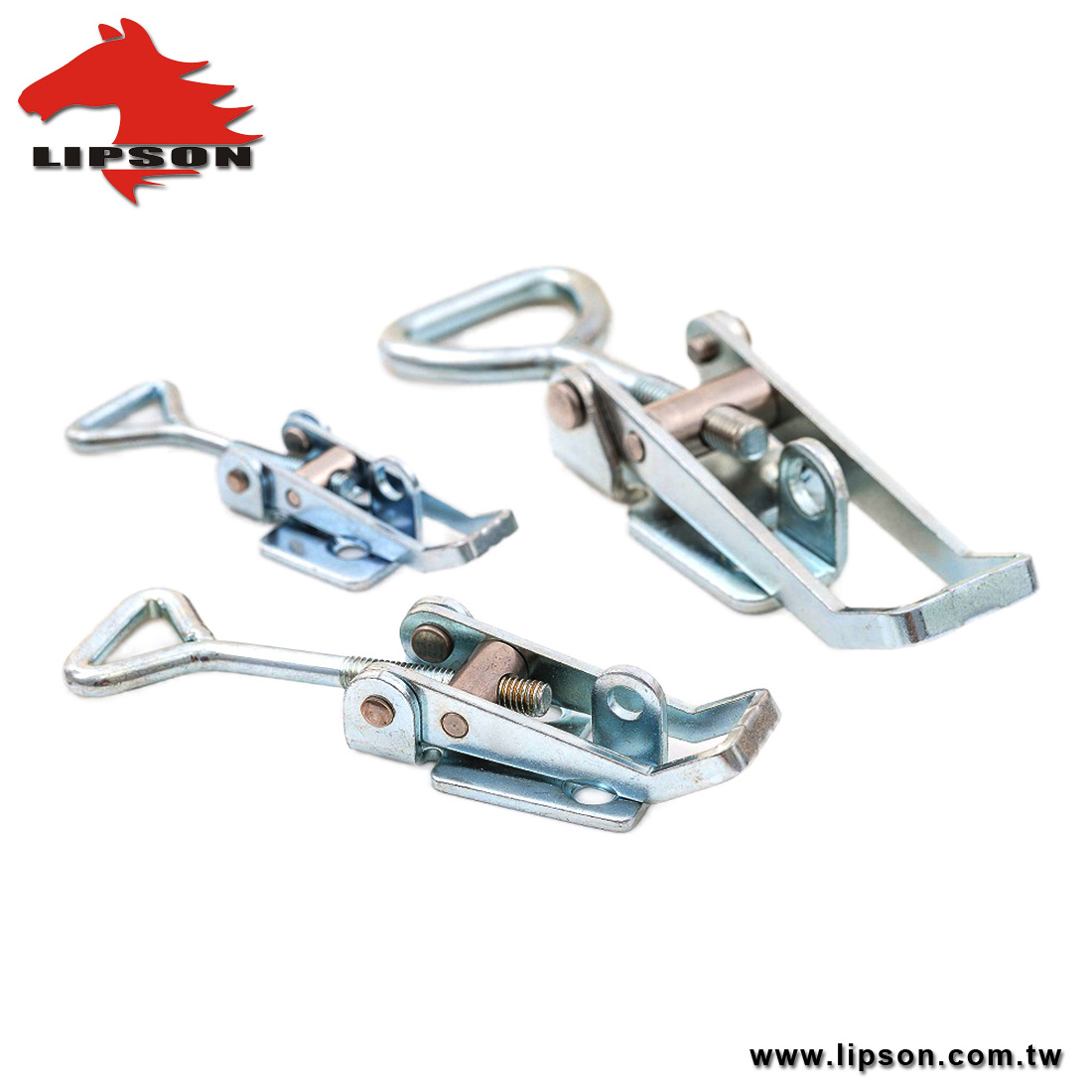 TS-280-ST Steel Galvanized Toggle Clamps Lock Compression Clamp Locking Case Hardware Over Center Clip Heavy Duty Draw Latch