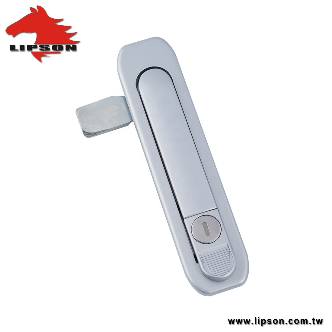 LM-738-1A Industrial Cabinet Door Swing Handle Lock Push Button Cam Cabinet Latch Lift and Turn Electrical Panel Lock