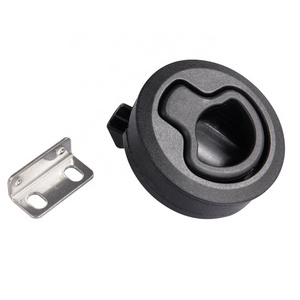 LM-3202 Plastic Slam Flush Pull Ring Boat Push To Close Marine Hatch Lock Cam Latch