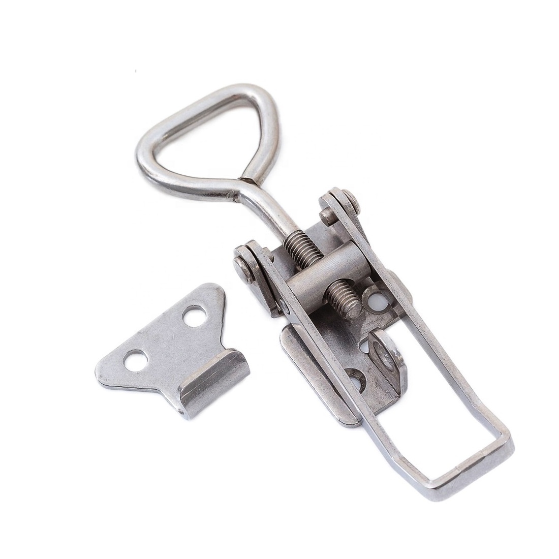 TS-280-SUS Adjustable Delivery Case Hasp Clamp Locking Draw Over Center Stainless Steel Hasp Lock