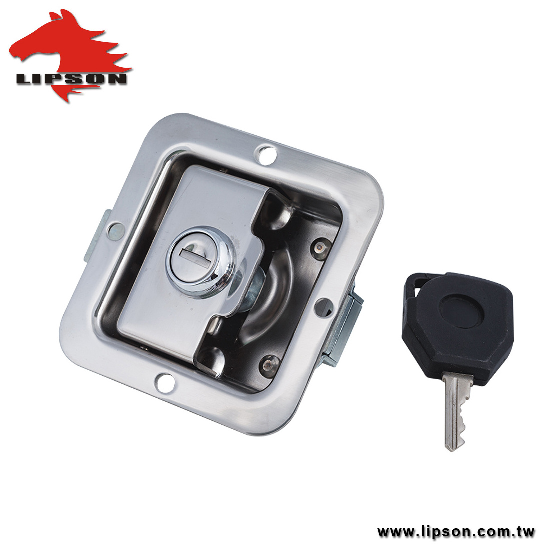 LM-866-28 Handle Us General Tool Box Door Latch Stainless Steel Truck Flush Paddle Recessed Lock