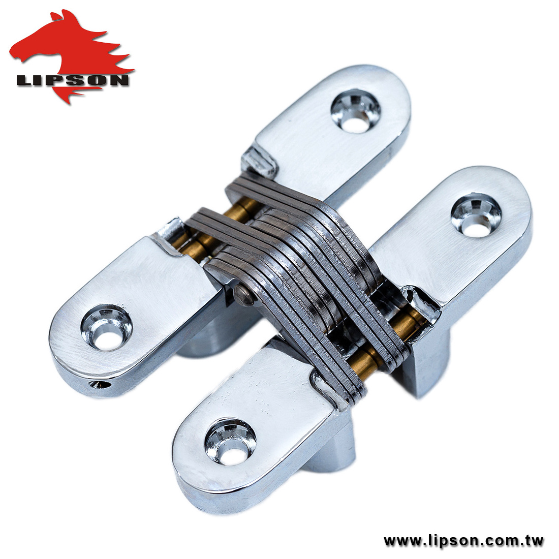 HL-70 Furniture Hardware 180 Degree  Invisible Hidden Folding Door 3D Adjustable Angle Concealed Hinge