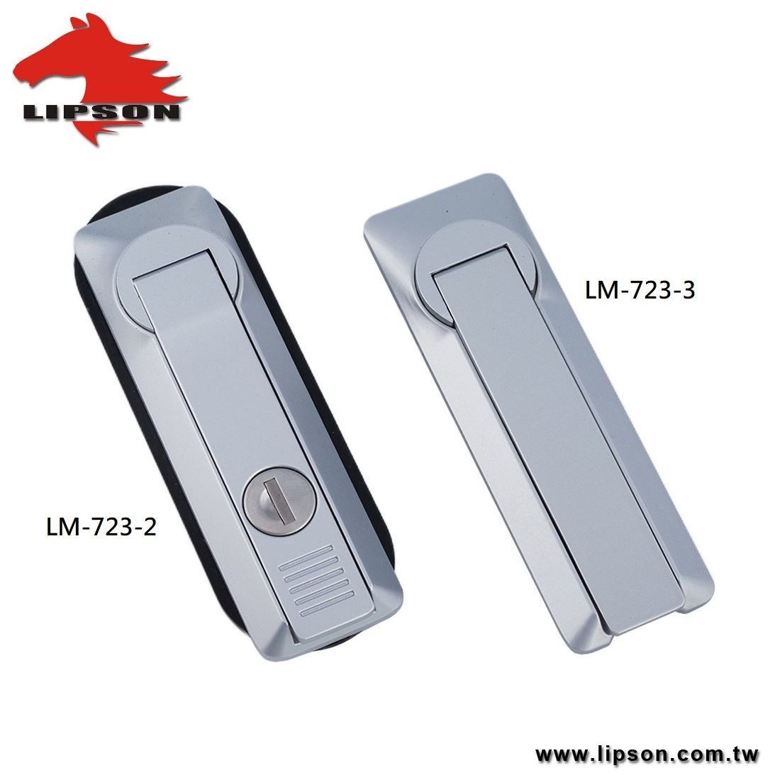 LM-723-3 Industrial Cabinet Door Swing Handle Lock Push Button Cam Cabinet Latch Lift and Turn Electrical Panel Lock