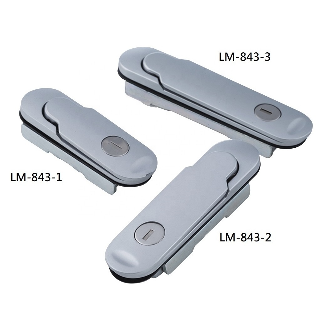 LM-843-3 Server Rack Electrical Cabinet Door Swing Handle Cam Lock Industrial Box Lift and Turn Latch Flush Plane Control Lock