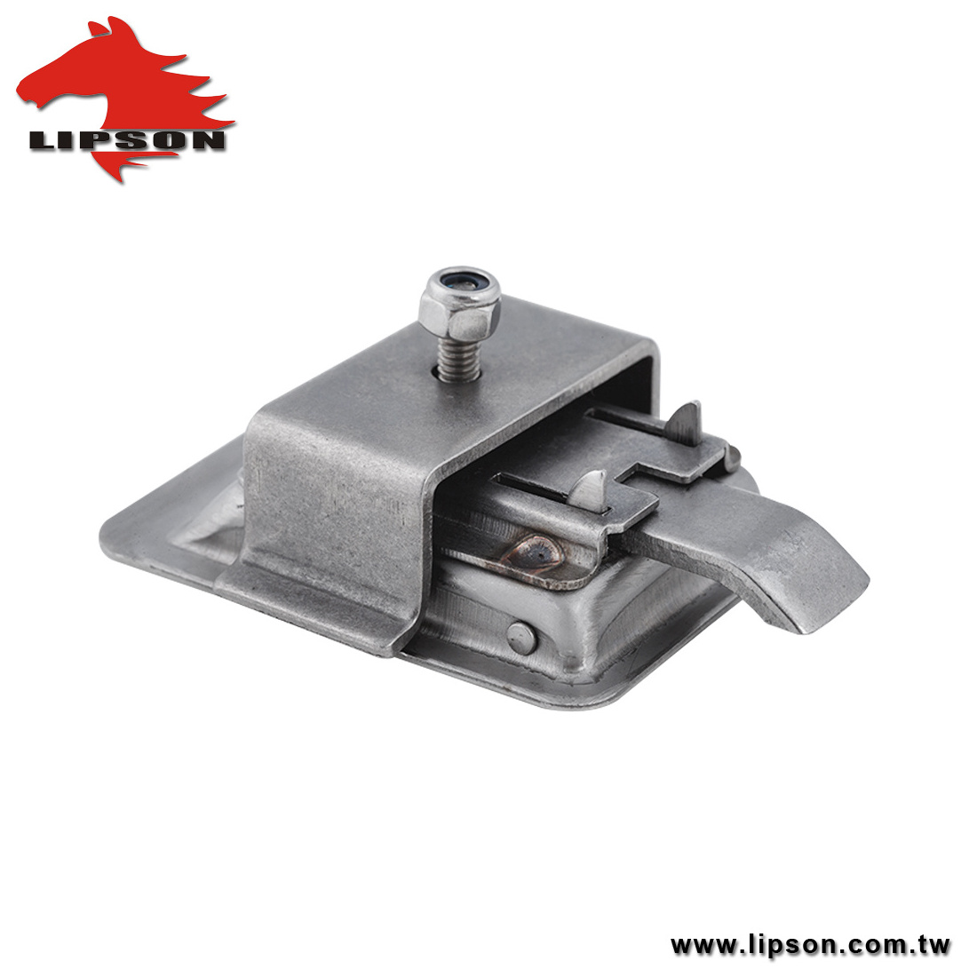 LM-729 Door Latch Tool Box Stainless Steel Paddle Handle Toolbox Flush Trailer Key Van Recessed Lock