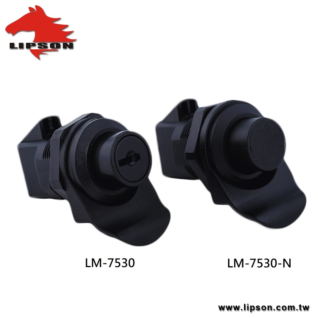 LM-7530 Slam Action Push to Close Black Plastic Motorcycle Glovebox Bunnings Cabinet door locks Latches