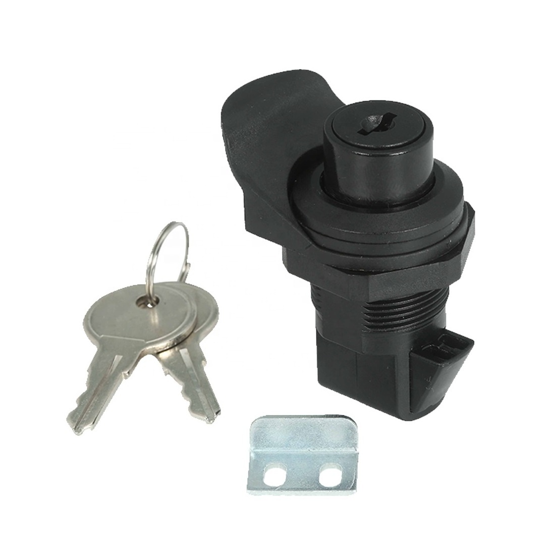 LM-7530 Slam Action Push to Close Black Plastic Motorcycle Glovebox Bunnings Cabinet door locks Latches