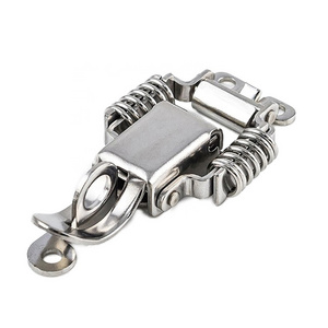 TSL-3071 Padlockable Compression Clamp Locking Case Over Center Clip Stainless Steel Spring Loaded Door Tension Toggle Latch