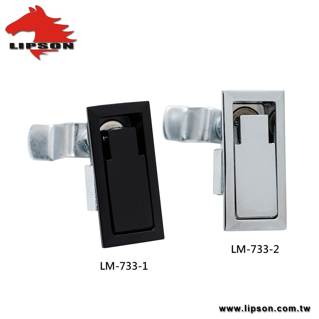 LM-733-1 Cabinet Panel Electrical Lift And Turn Latch Adjustable Grip Flush Key Control Door Compression Lock