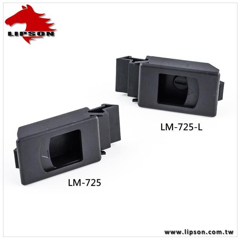 LM-725 ABS Plastic Snap In Electrical Panel Tool Box Toggle Latch Psuh to Close Flush Draw Slam Sliding Door Latch