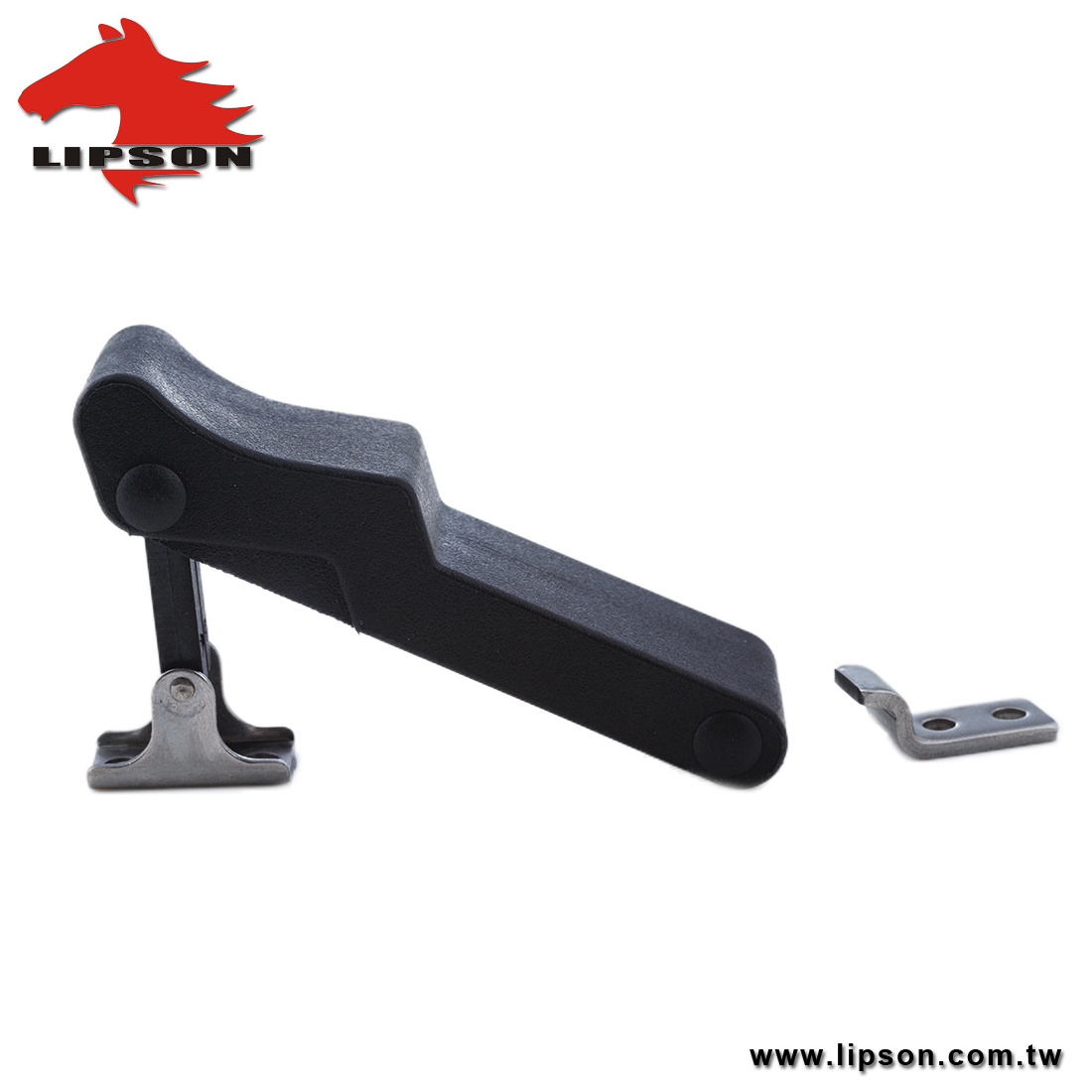 TS-609 Industrial and Machinery Rubber Cabinet Latch  with Stainless Concealed Keeper