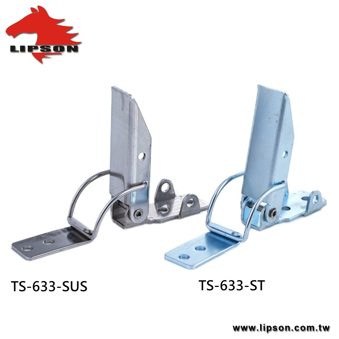 TS-633-ST Steel Adjustable Toggle Clamps Door Compression Lock Latch Catch Locking Case Hardware Over Center Clip Draw Latch