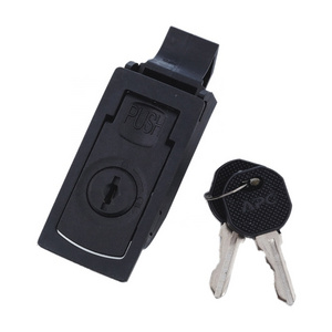 LM-725-5 Lockable Door Locking Snap In Electrical Panel Tool Box Toggle Latch Push to Close Flush Pull Plastic Slide Slam Latch