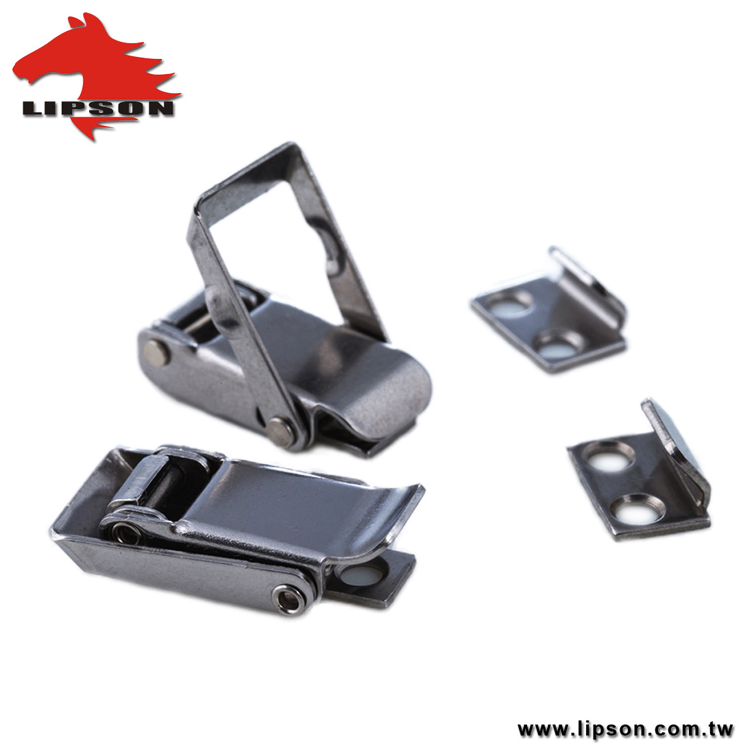 TS-163-7 Made in Taiwan Spring Loaded Cilp Clasp Stainless Steel Toggle Latch Mini Adjustable Drawl Latch