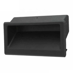 Black Cabinet Concealed Cup Handle HP-537-2 ABS Flush Pull Grip Hidden Industrial Insert Recessed Embedded Pocket Plastic Modern