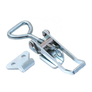 TS-280-ST Steel Galvanized Toggle Clamps Lock Compression Clamp Locking Case Hardware Over Center Clip Heavy Duty Draw Latch