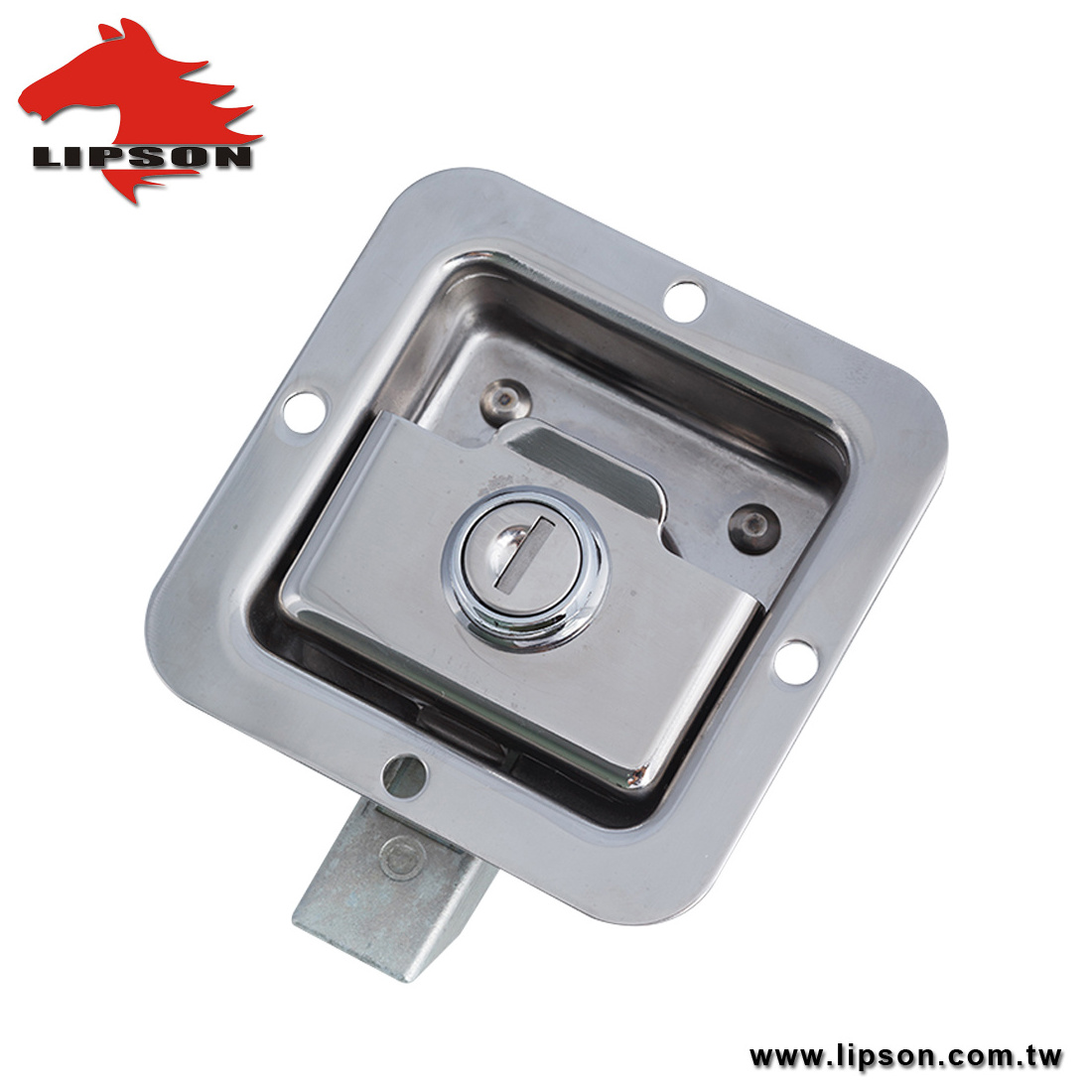 LM-866-28 Handle Us General Tool Box Door Latch Stainless Steel Truck Flush Paddle Recessed Lock