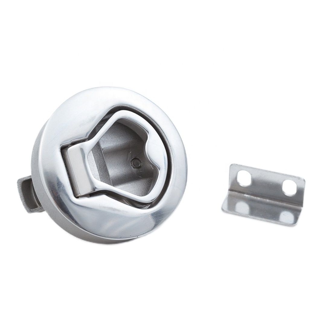 LM-320 Stainless Steel Boat Push to Close Compression Cabine Finger Pull Flush Slam Latches Plastic Marine Hatch Lock