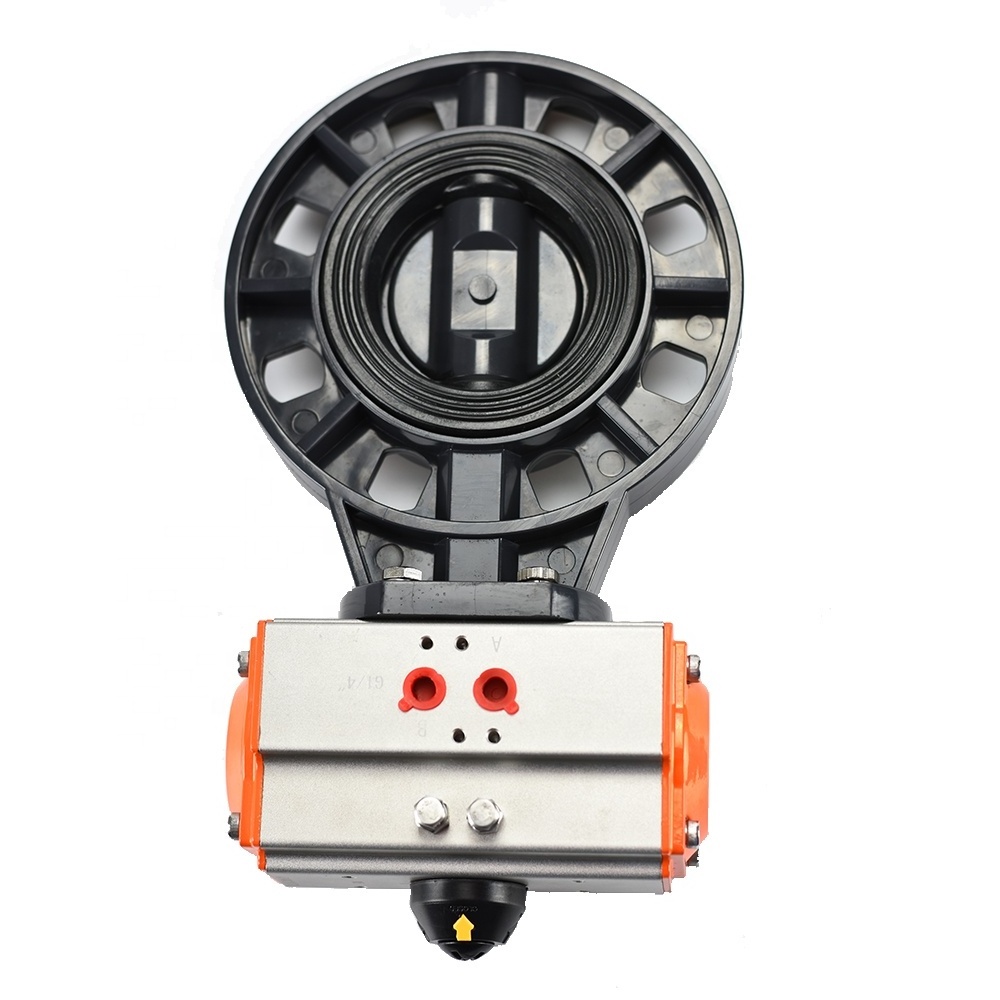 Best price CPVC valve core 6 inch electric actuator butterfly valve