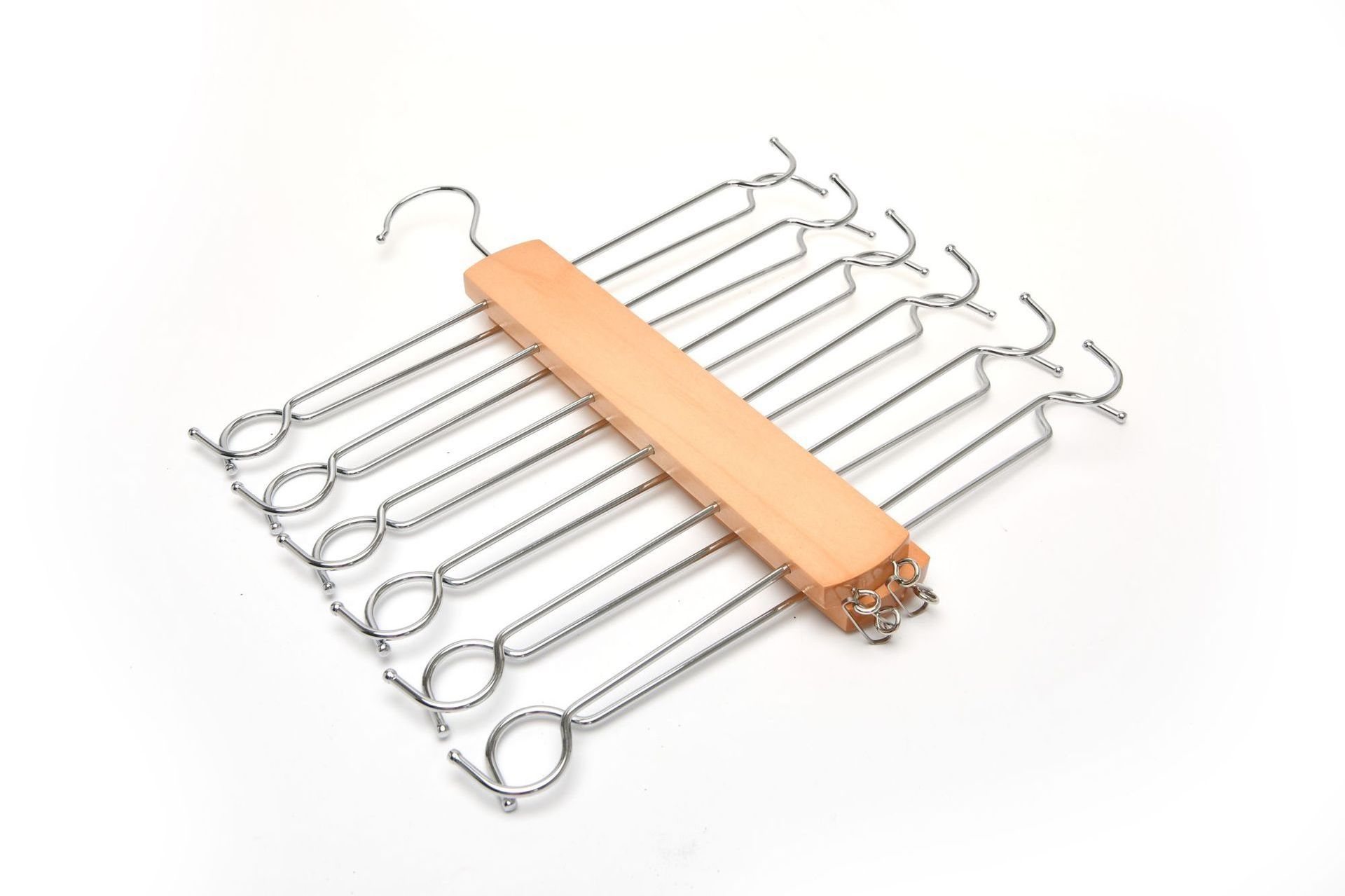 Wholesale tank top 6 tier organizer for closet hanger metal camisole hanger bra hanger