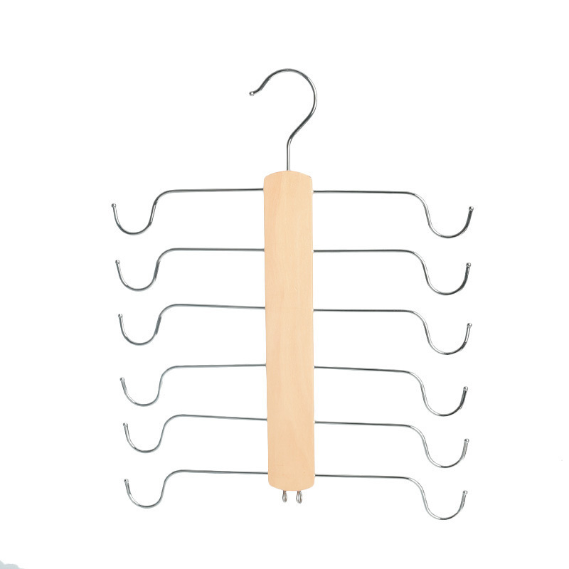 Wholesale tank top 6 tier organizer for closet hanger metal camisole hanger bra hanger