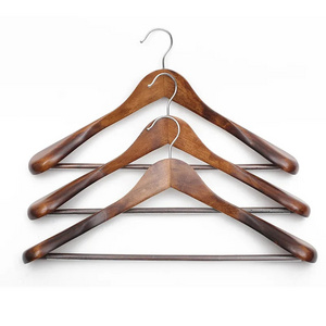 Wholesale High Quality Wooden Pole Underwear Coat Hanger For Hanging Clothes