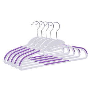 Heavy Duty Plastic Hangers with Non-Slip 360 Degree Swivel Hook Space Saving Organizer