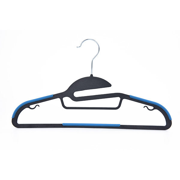 Heavy Duty Plastic Hangers with Non-Slip 360 Degree Swivel Hook Space Saving Organizer