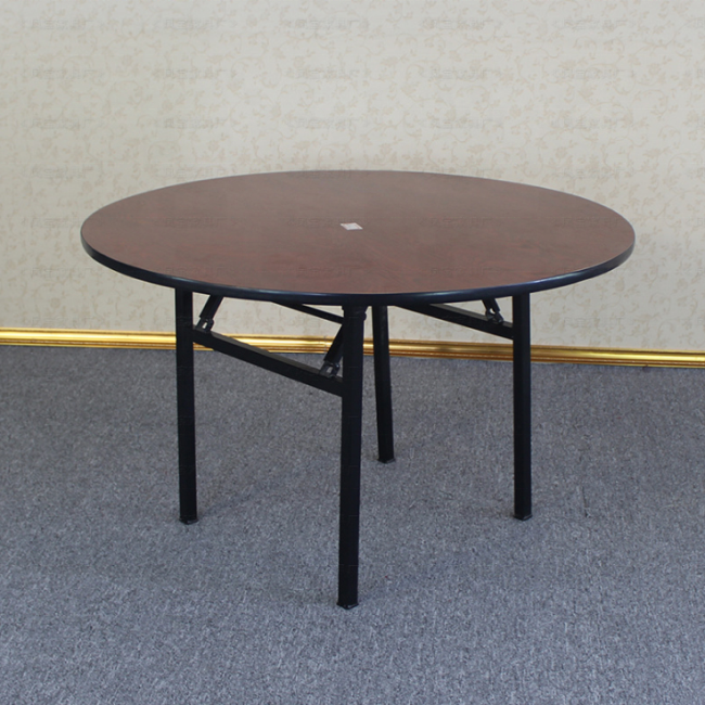 Hot sale folding round banquet table with laminate table top