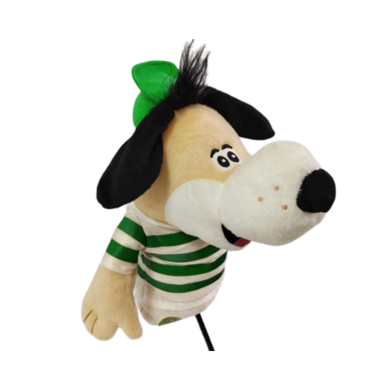 New arrival lovely cute plush stuffed big mouth dog toy golf head driver cover