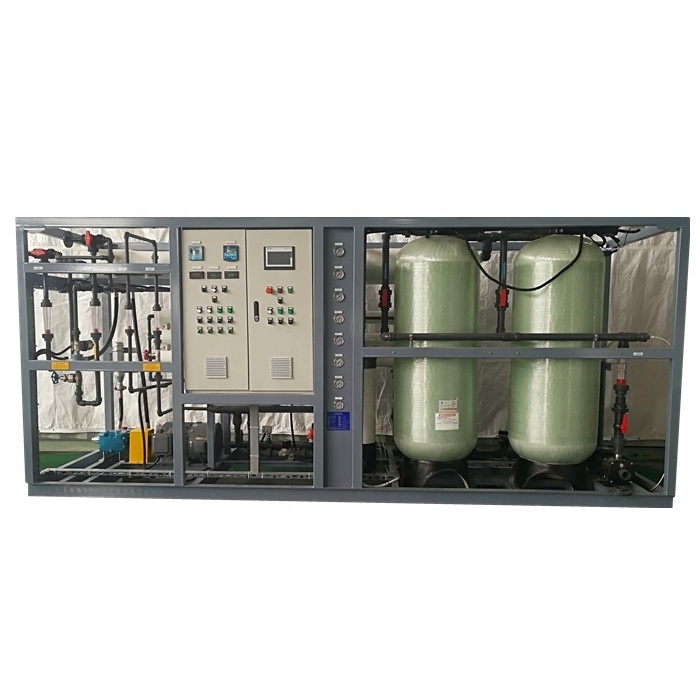 3000LPH Double Pass RO EDI DI Water Treatment Machines for Deionized water application